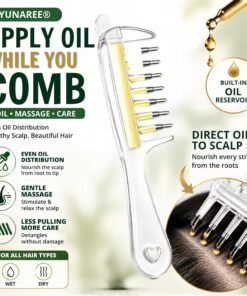 Serum & Oil Applicator Scalp Massage Comb - Image 8